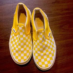 Yellow checkered Vans boys 3